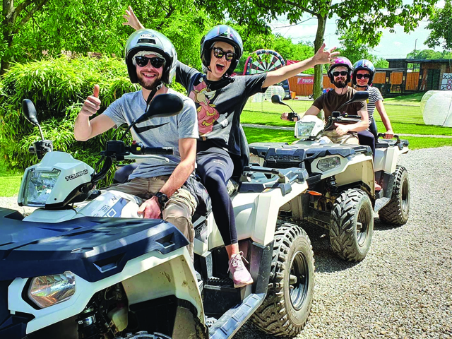 Quad na šumskoj stazi u Međimurju